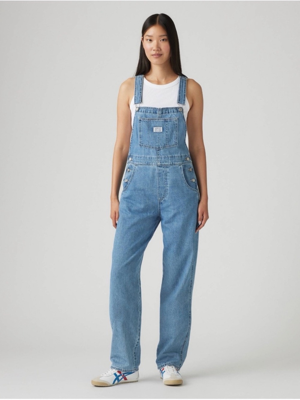 Levi's Light Blue Denim Women's Overalls - Straight Leg